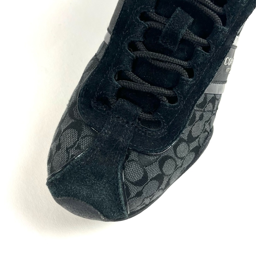 Coach Rosalita Black Signature Mini Monogram Sneakers - Picture 6 of 7